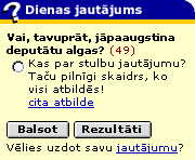 Delfi - question of the day
